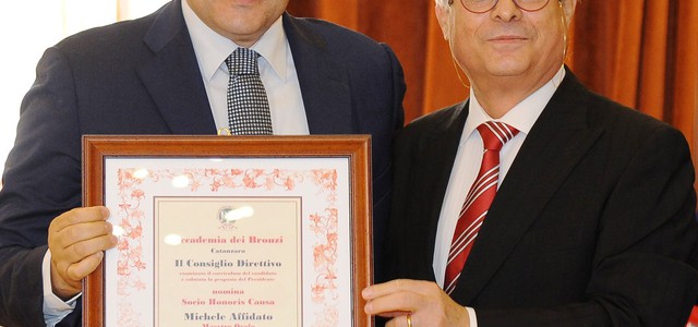 Affidato membro “Honoris Causa” dell'Accademia dei Bronzi