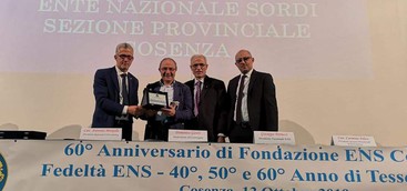 60° Anniversario di Fondazione dell’Ente Nazionale Sordi (ENS) di Cosenza