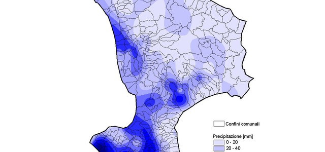 Meteo: inviato alla Regione il rapporto sulle precipitazioni dei giorni scorsi