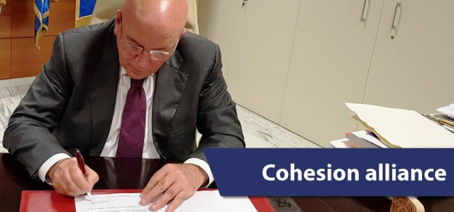 Firmata l’adesione alla Alleanza per la Politica di Coesione
