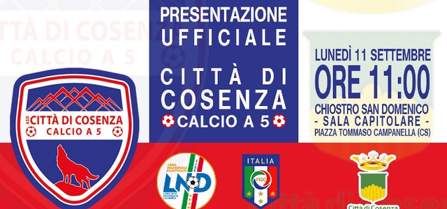È tempo di presentazione ufficiale per l’ASD Città di Cosenza Calcio a 5