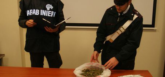 Sorpreso con 135 gr marijuana, arrestato