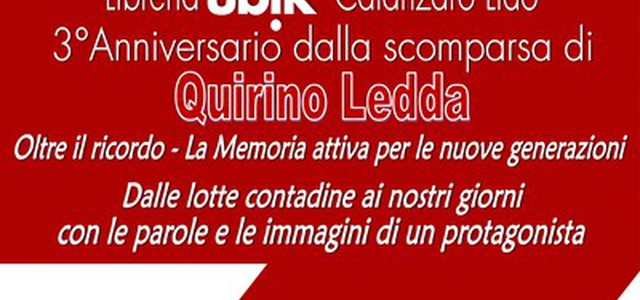Anpi: 3° Anniversario dalla scomparsa di Quirino Ledda
