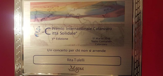 Alla giurista Rita Tulelli il prestigioso premio internazionale della Fondazione "Città Solidale"