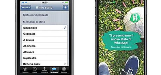 WhatsApp come Facebook, arrivano aggiornamenti di stato