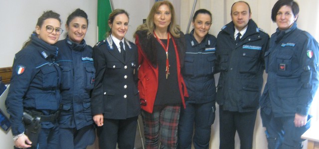 Le donne poliziotto al carcere di Siano