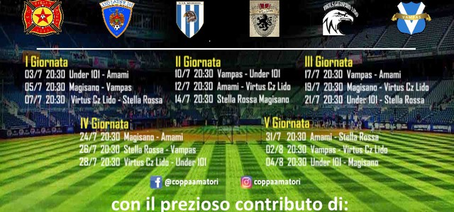 A Catanzaro il Torneo “Coppa Amatori” 